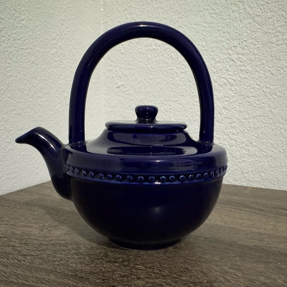 Other - Elegant Blue Ceramic Teapot